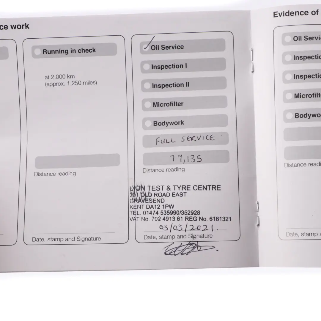 Service Booklet BMW E38 E39 E46 X5 E53 Service Inspection Book 0000974