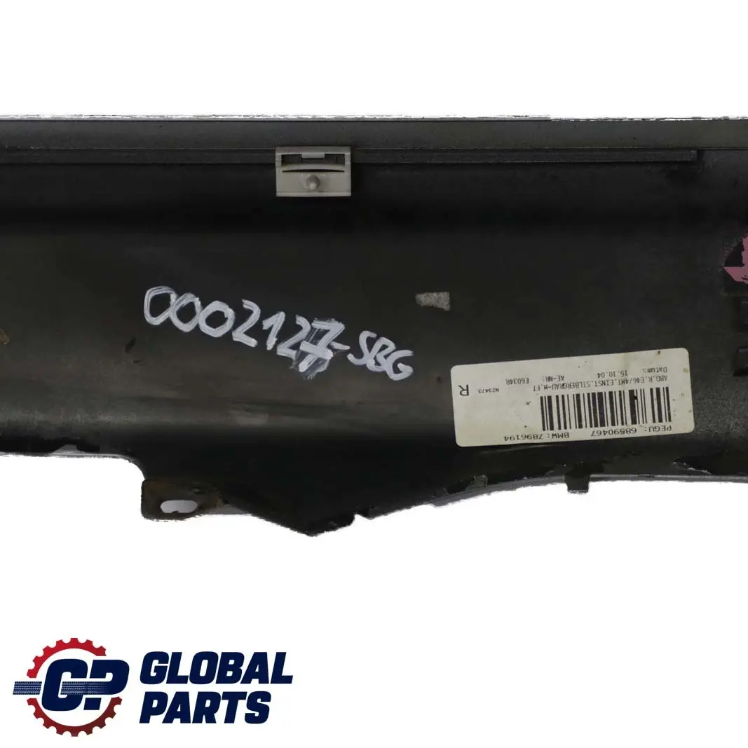 BMW 3 E46 M Sport Right O/S Side Sill Skirt Kick Panel Silbergrau Grey - A08