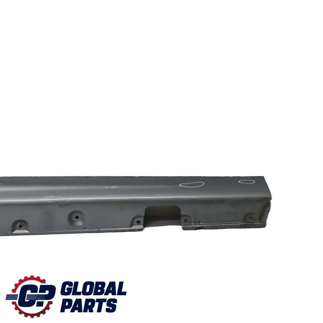 BMW 3 E46 M Sport Right O/S Side Sill Skirt Kick Panel Silbergrau Grey - A08
