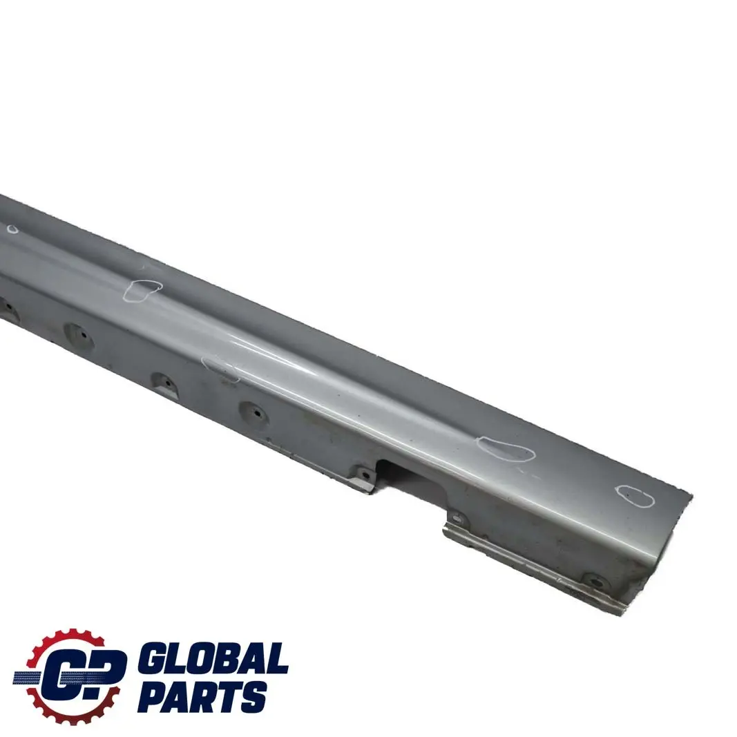 BMW 3 E46 M Sport Right O/S Side Sill Skirt Kick Panel Silbergrau Grey - A08