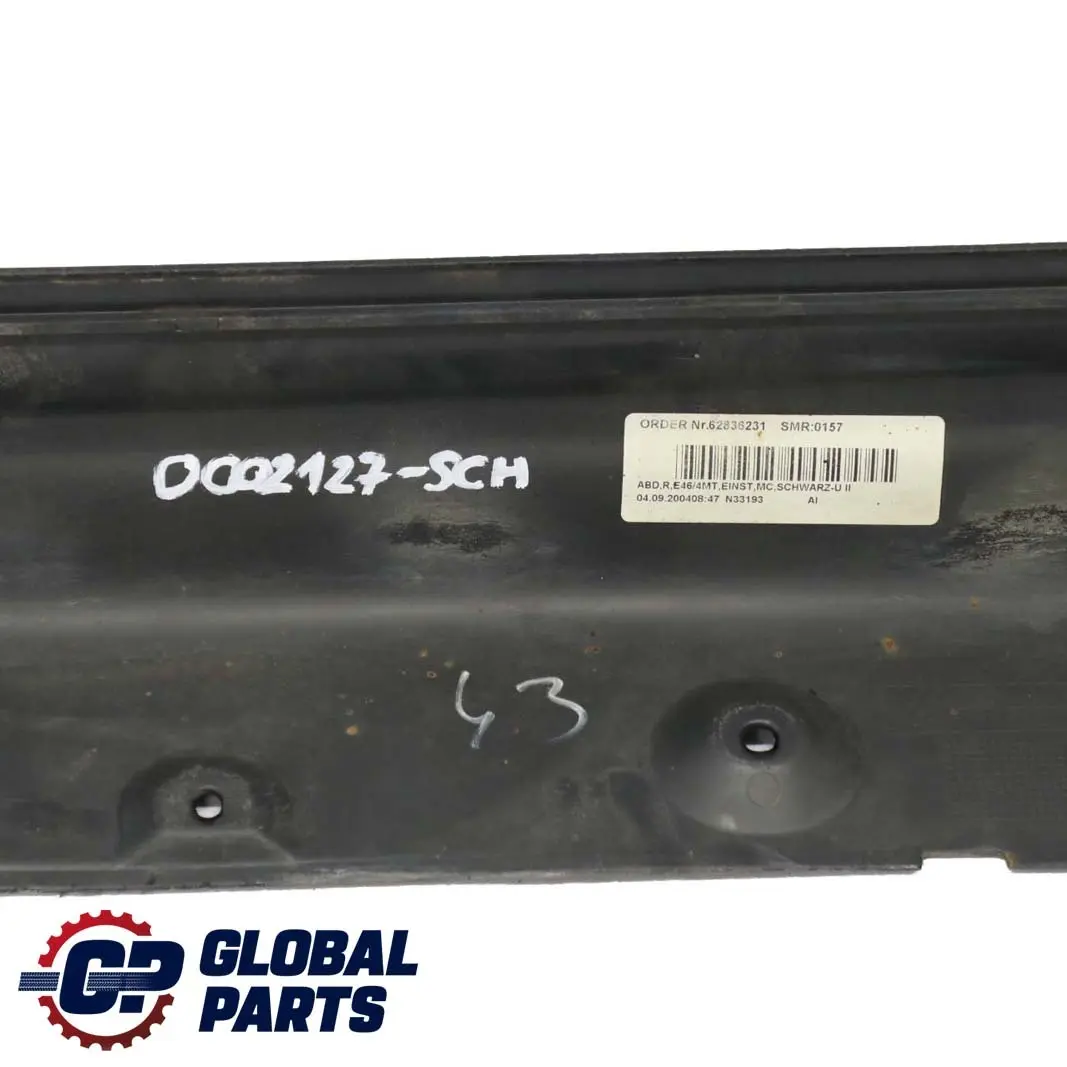 BMW E46 M Sport Faldon lateral derecho Panel De patada Schwarz 2 - 668