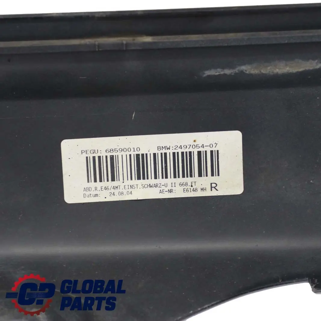 BMW E46 M Sport Faldon lateral derecho Panel De patada Schwarz 2 - 668