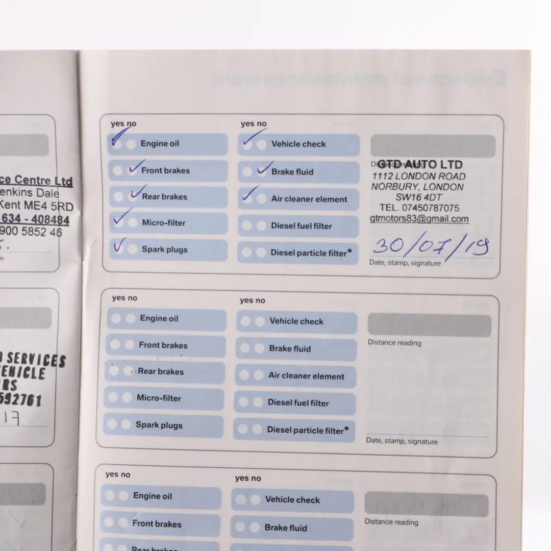 BMW E87 E90 E91 Service Booklet 01410011972 0011972