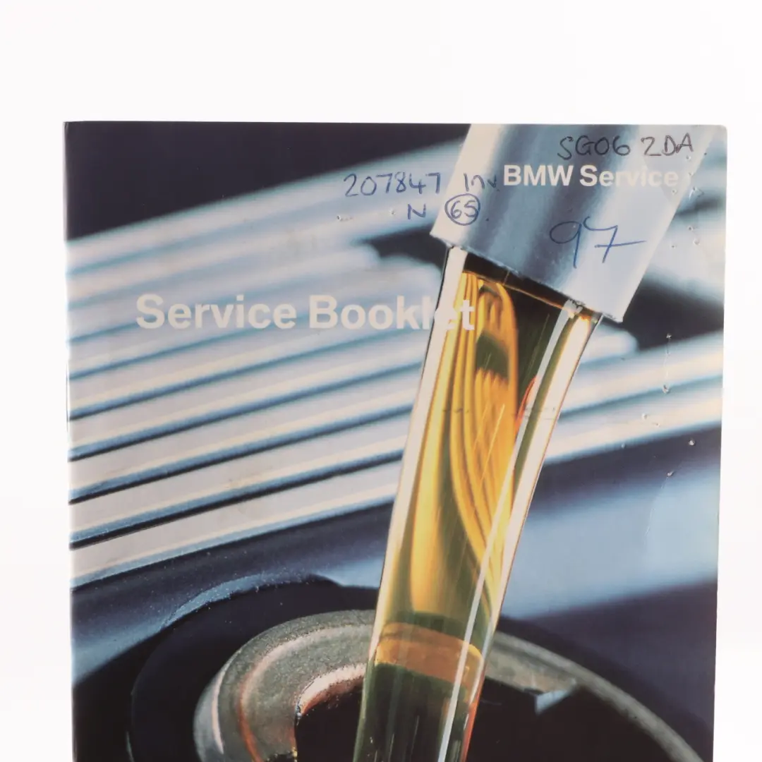 BMW E87 E90 E91 Service Booklet 01410011972 0011972
