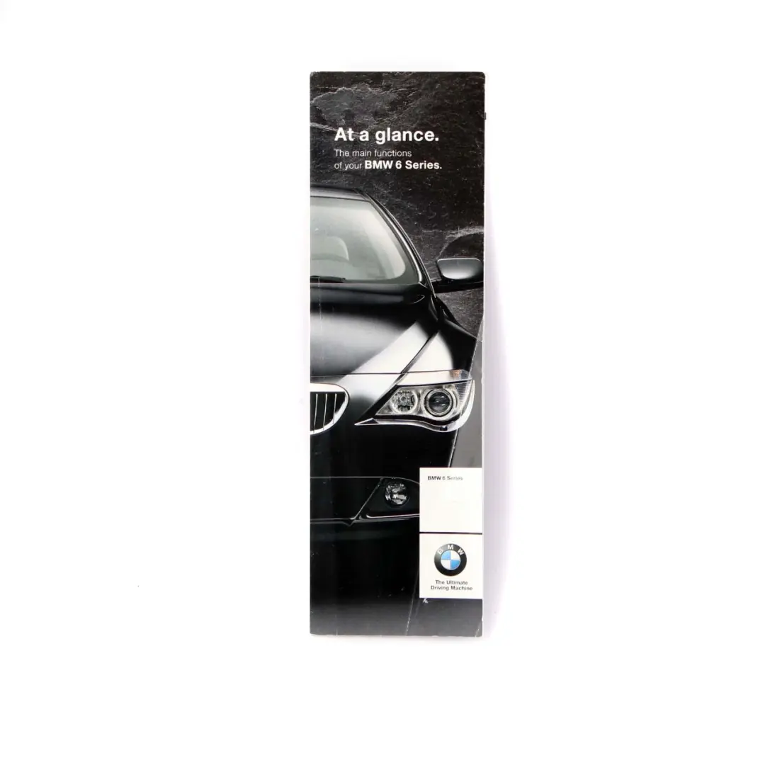 BMW 6 E63 Coupe Service Book Booklet Case Pouch Wallet 0012182