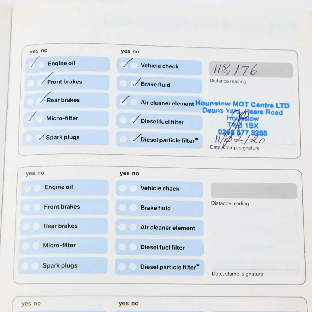 BMW 5 E60 E61 Service Book Booklet Case Pouch Wallet 0012182