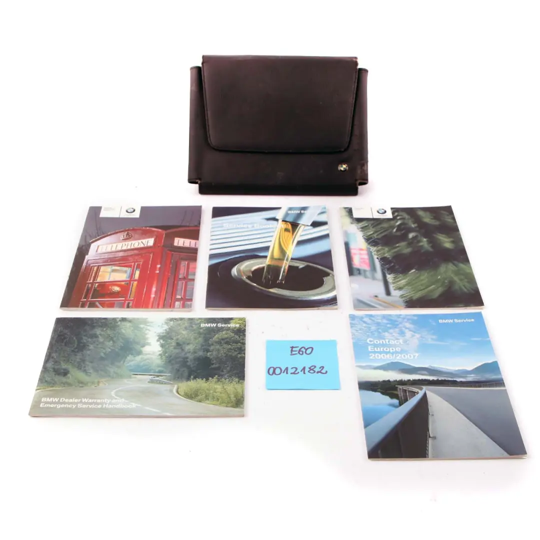 BMW 5 E60 E61 Service Book Booklet Case Pouch Wallet 0012182
