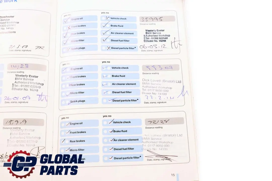 *BMW 3 Series E90 E91 Service Book Booklet Owner's Handbook Pouch Case