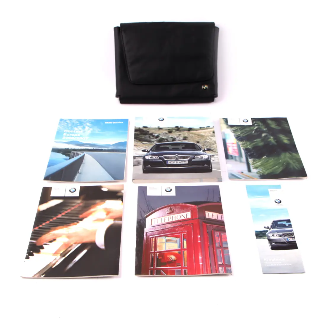 BMW E90 E91 Service Book Booklet Handbook Pouch Case Set