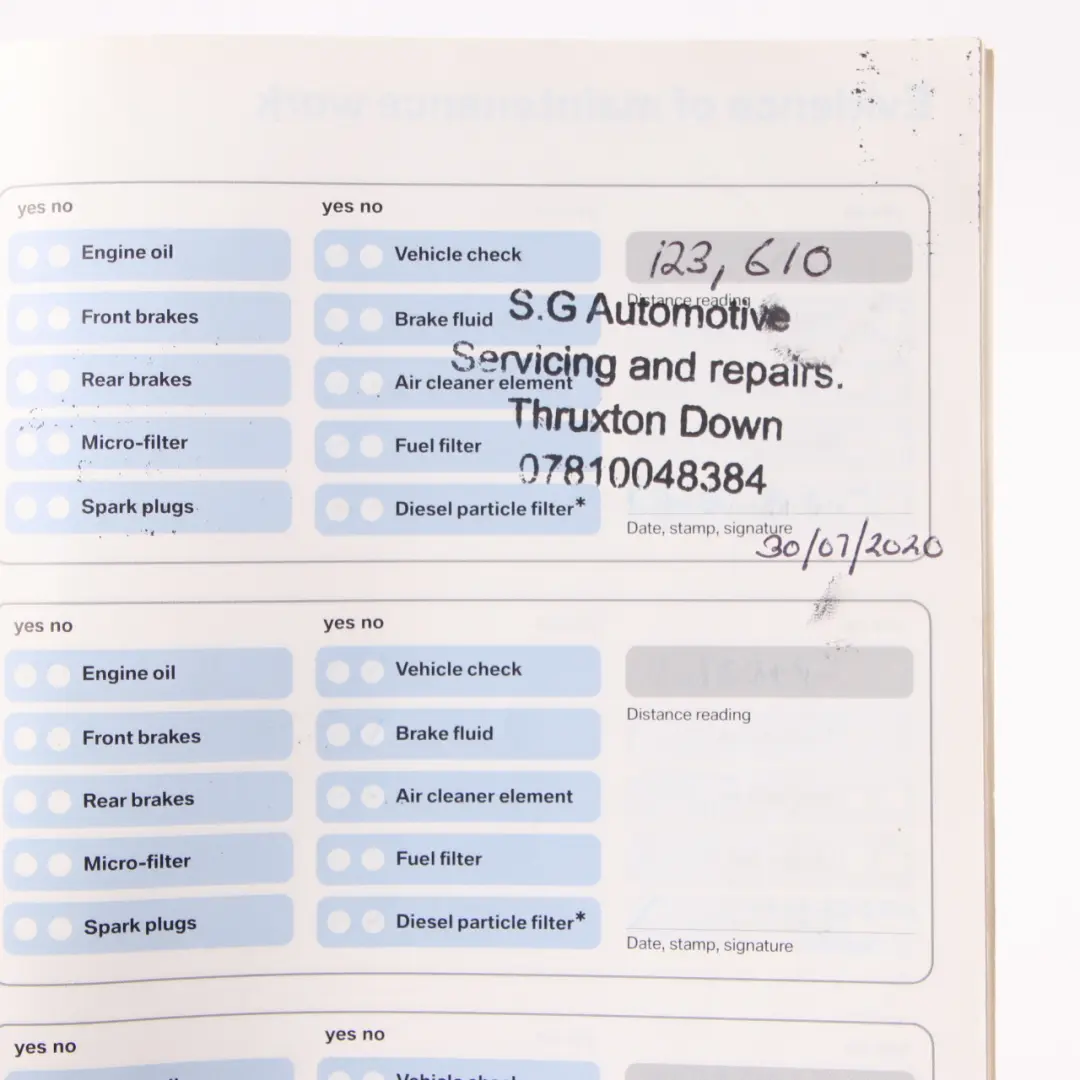 Service Booklet BMW E81 E87 E90 E91 E92 Service Book 0013062