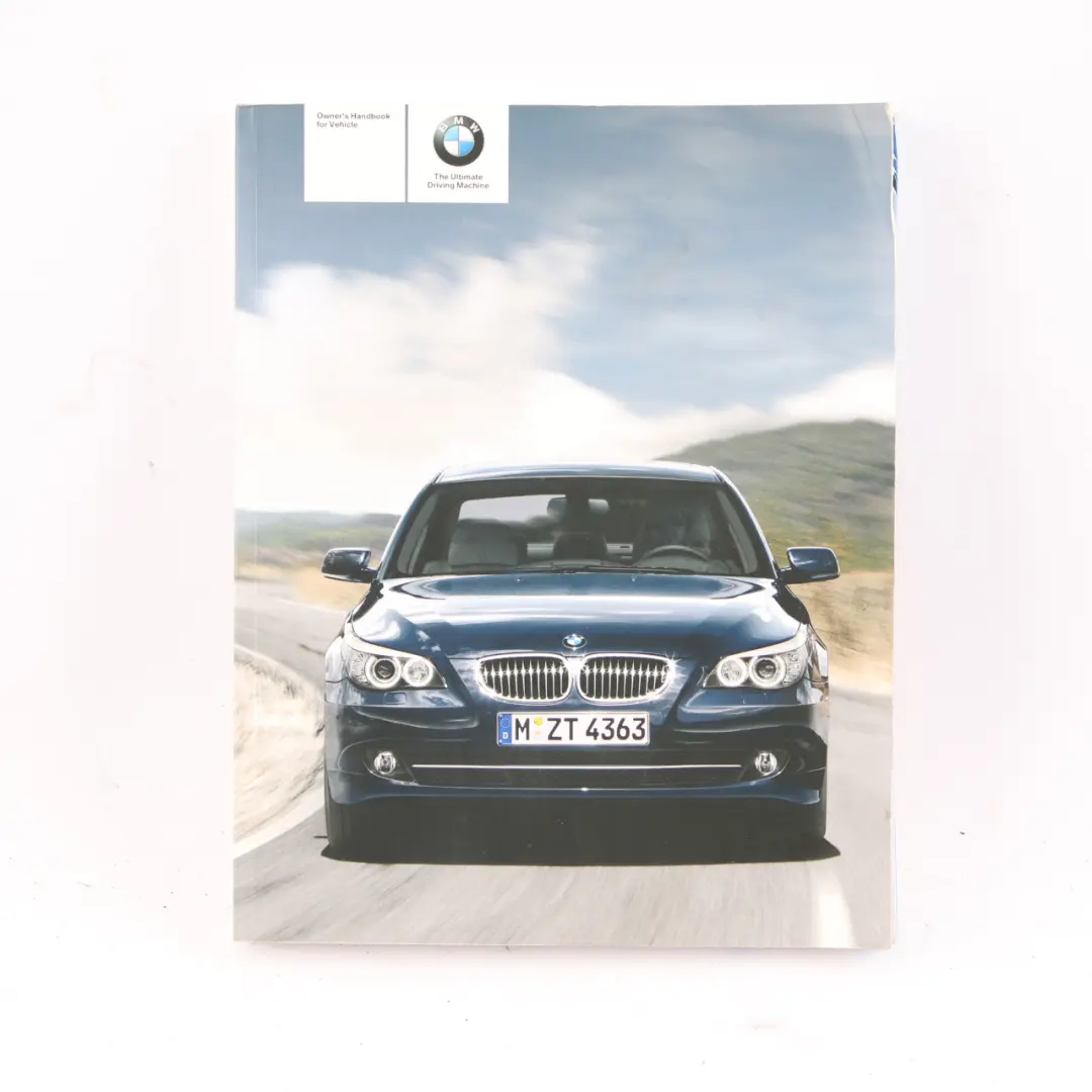 BMW E60 E61 LCI Owner's Handbook Service Booklet Book Case Wallet Set 0013144