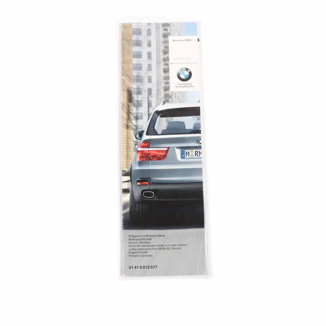 BMW X5 E70 Owner's Handbook Book Wallet Case Pouch Set 0013209