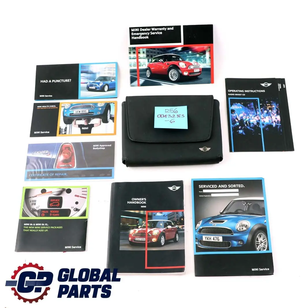 BMW Mini Cooper 6 R56 Owner's Handbook Pouch Case Wallet Set