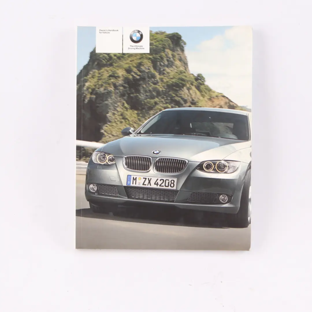 BMW E92 Coupe Owner's Handbook Service Booklet Pouch Wallet Case