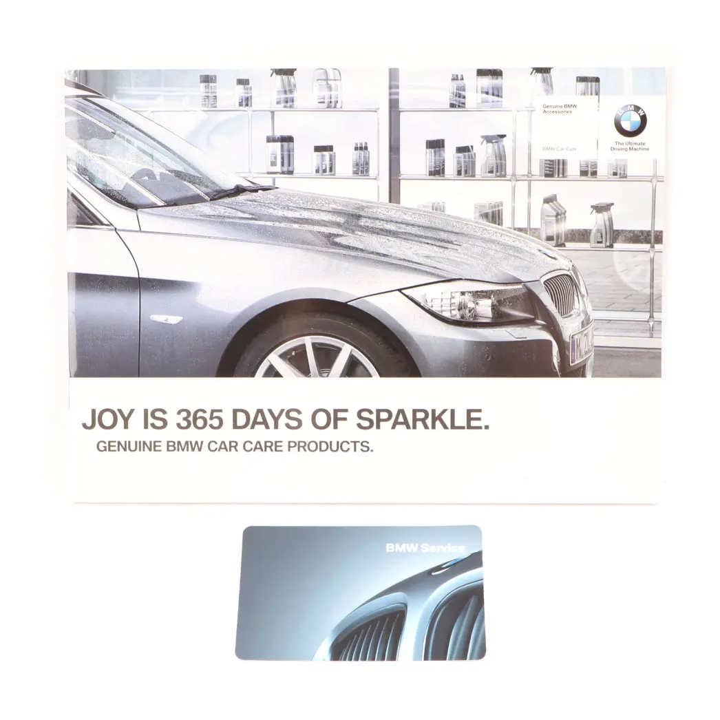 BMW E92 Coupe Owner's Handbook Service Booklet Pouch Wallet Case Set