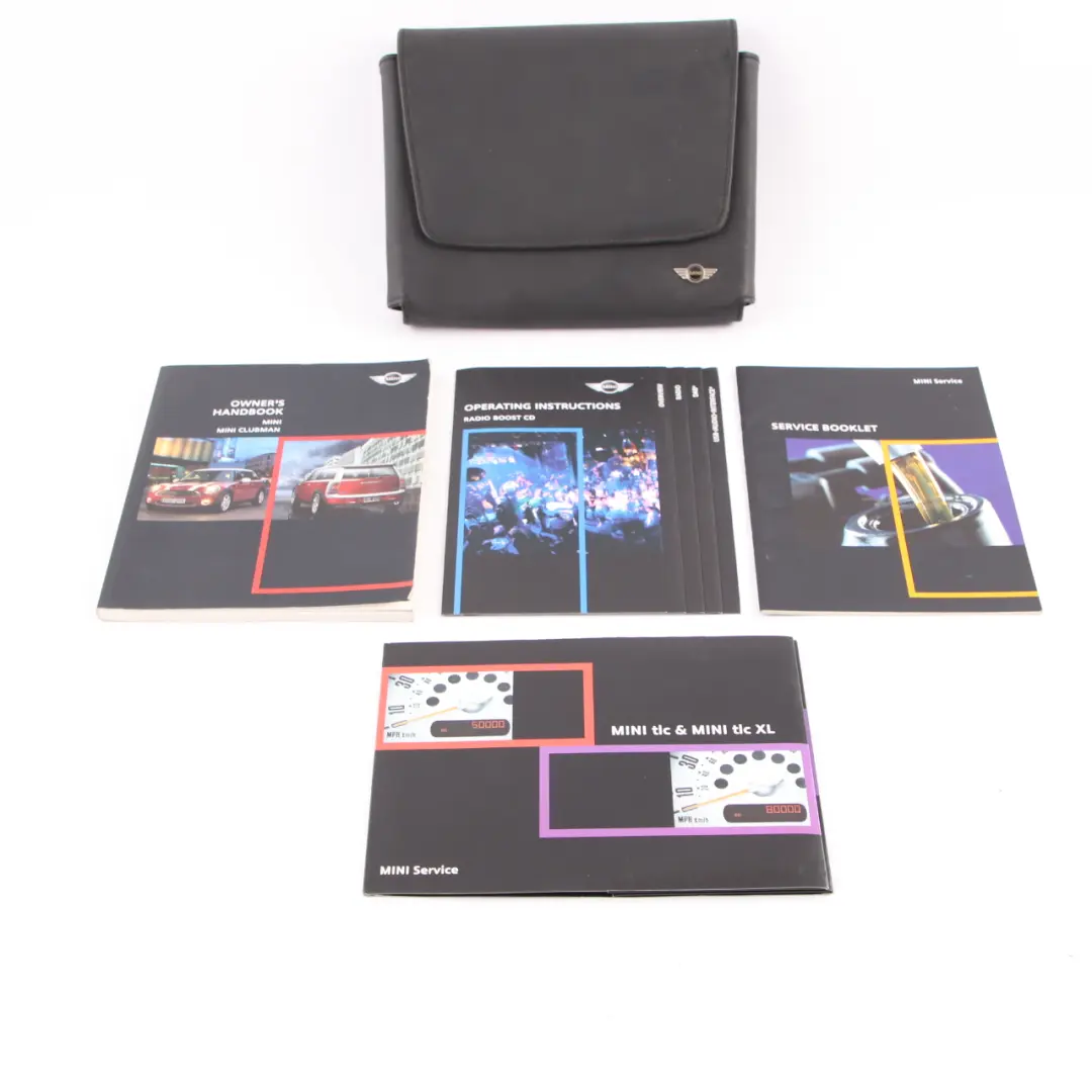 Mini Cooper R55 R56 Service Booklet Owner's Handbook Book Wallet Case Set