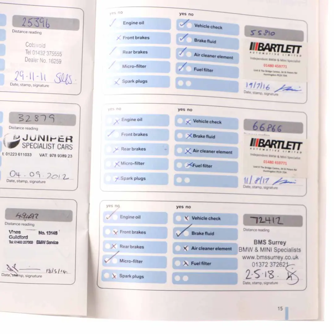BMW E81 E87 LCI Owner's Handbook Manual Pouch Case Wallet 0014100