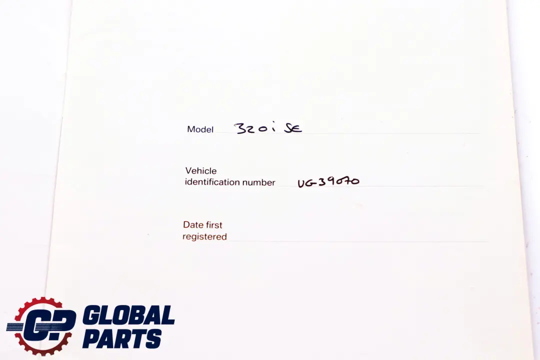 BMW 3 Series 1 E90 E91 Service Booklet Owner's Handbook Pouch Case Wallet