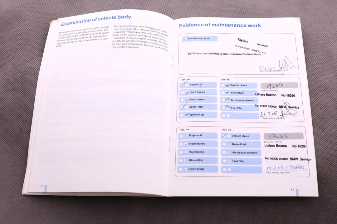 BMW 1 3 Series E87 E90 Service Booklet CD Player Instructions Care Tips Set