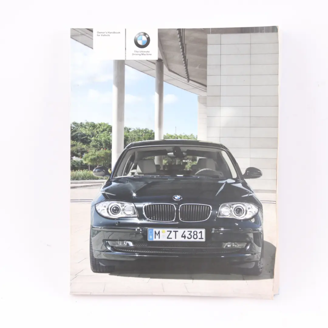 BMW E87 LCI Book Owner's Handbook Service Booklet Pouch Case Wallet Set 0014885