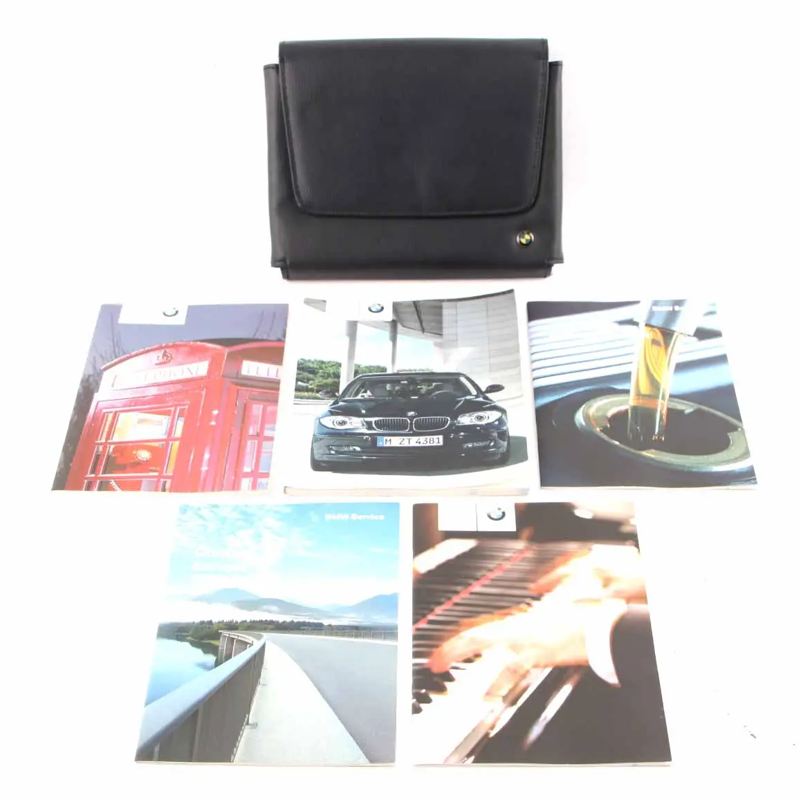 BMW E81 E87 LCI Book Booklet Owner's Handbook Pouch Case Wallet Set