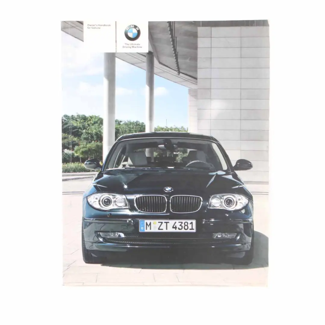 BMW E81 E87 LCI Book Booklet Owner's Handbook Pouch Case Wallet Set