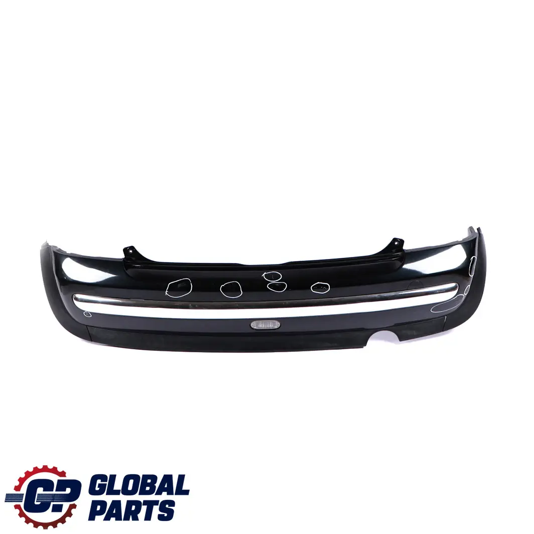 Mini Cooper R50 Rear Bumper Trim Cover Panel Cosmosschwarz Cosmos Black - 303