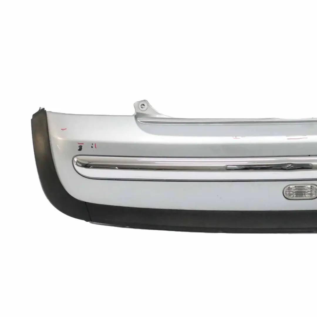 Mini R50 Rear Bumper Trim Panel Covering Pure Silver Metallic - 900