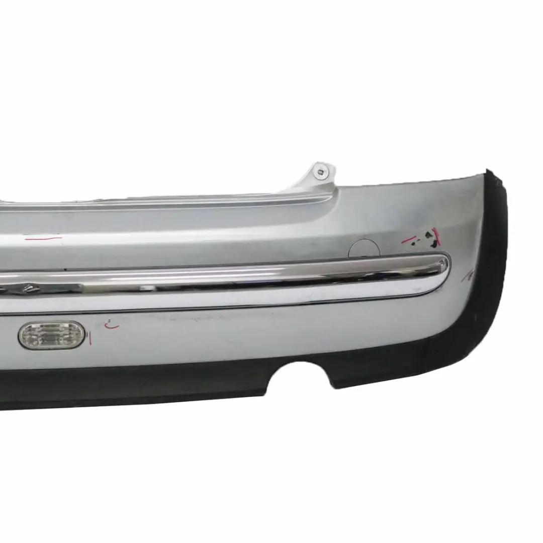 Mini R50 Rear Bumper Trim Panel Covering Pure Silver Metallic - 900