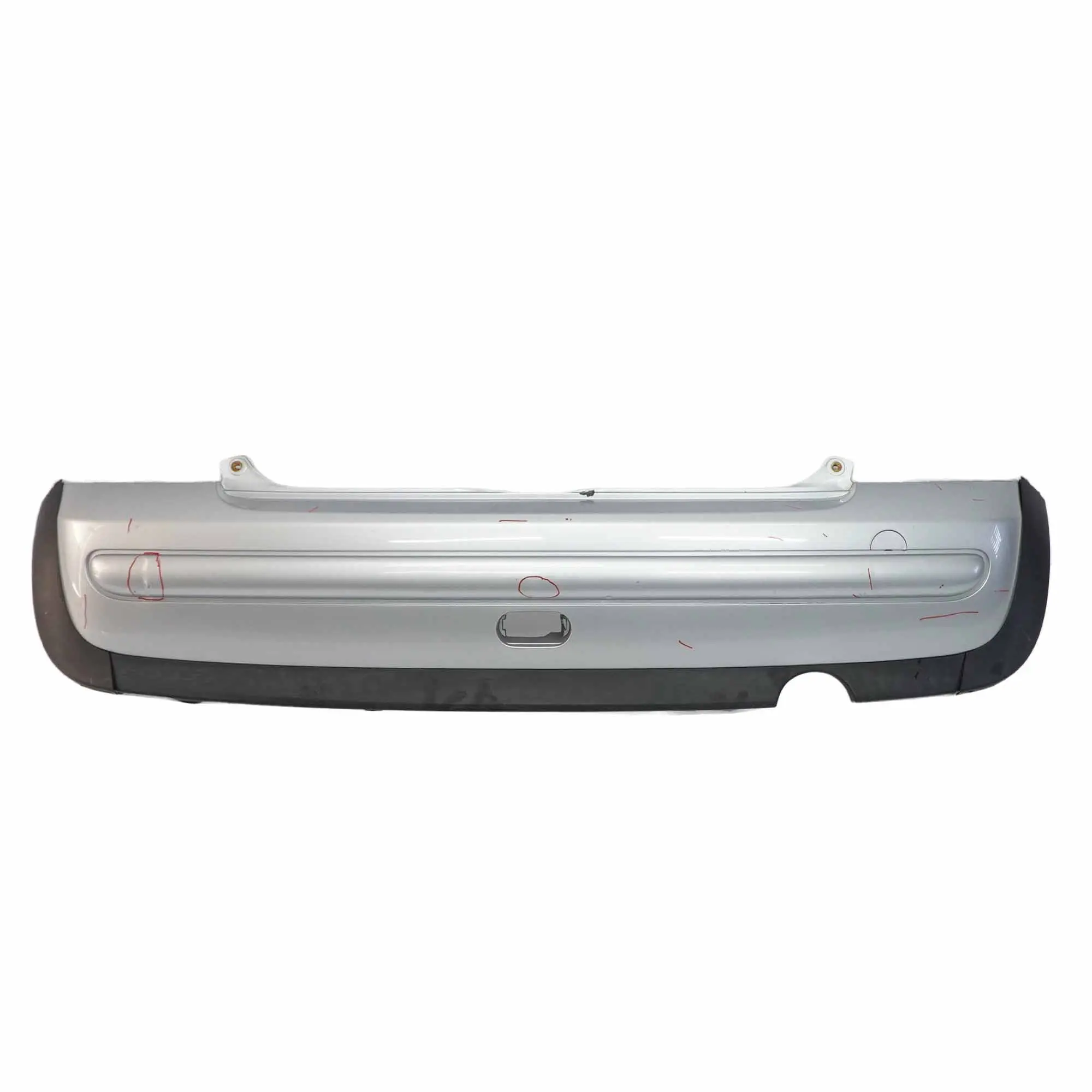 @Mini R50 Rear Bumper Trim Panel Covering Pure Silver Metallic - 900