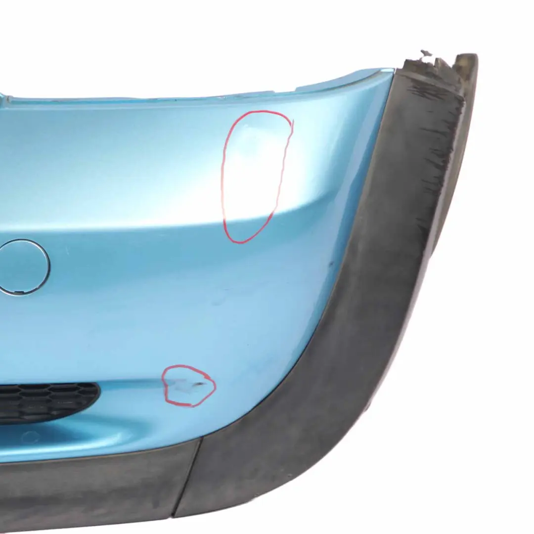 Mini R53 Rear Bumper Trim Cooper S Complete Panel Electric Blue Metallic - 870