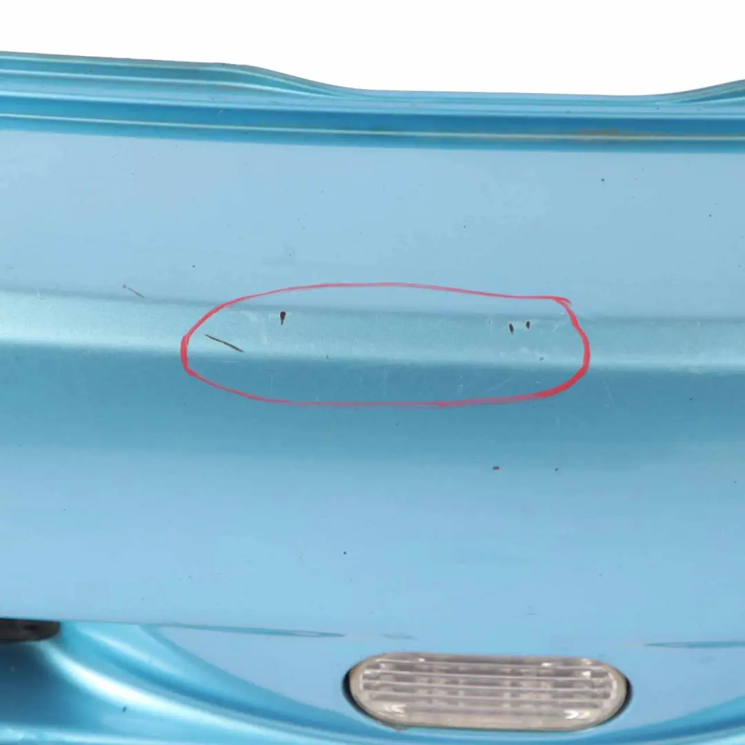 Mini R53 Rear Bumper Trim Cooper S Complete Panel Electric Blue Metallic - 870