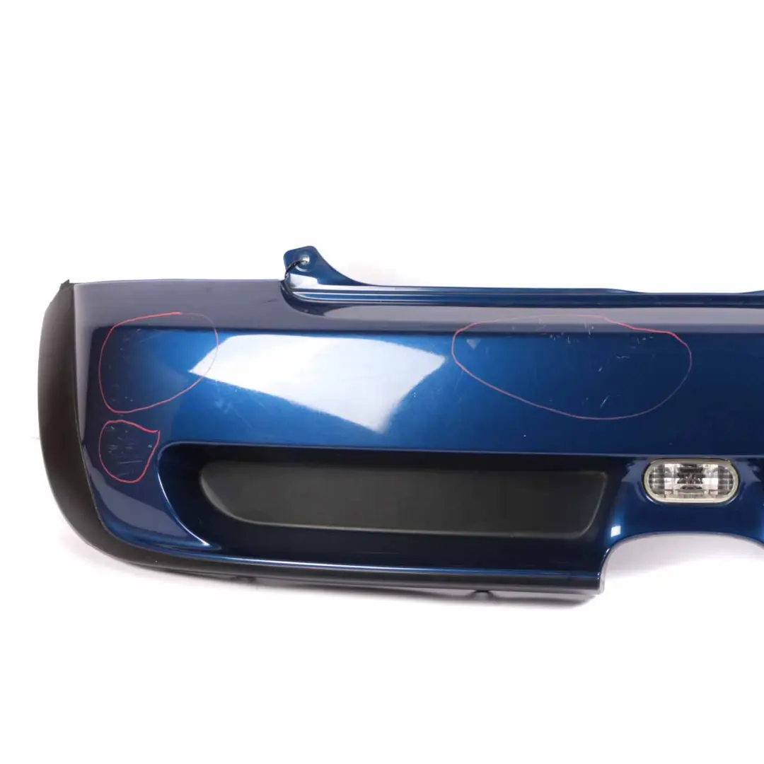 Mini Cooper S R53 Complete Rear Bumper Panel Indi Blue Metallic - 862