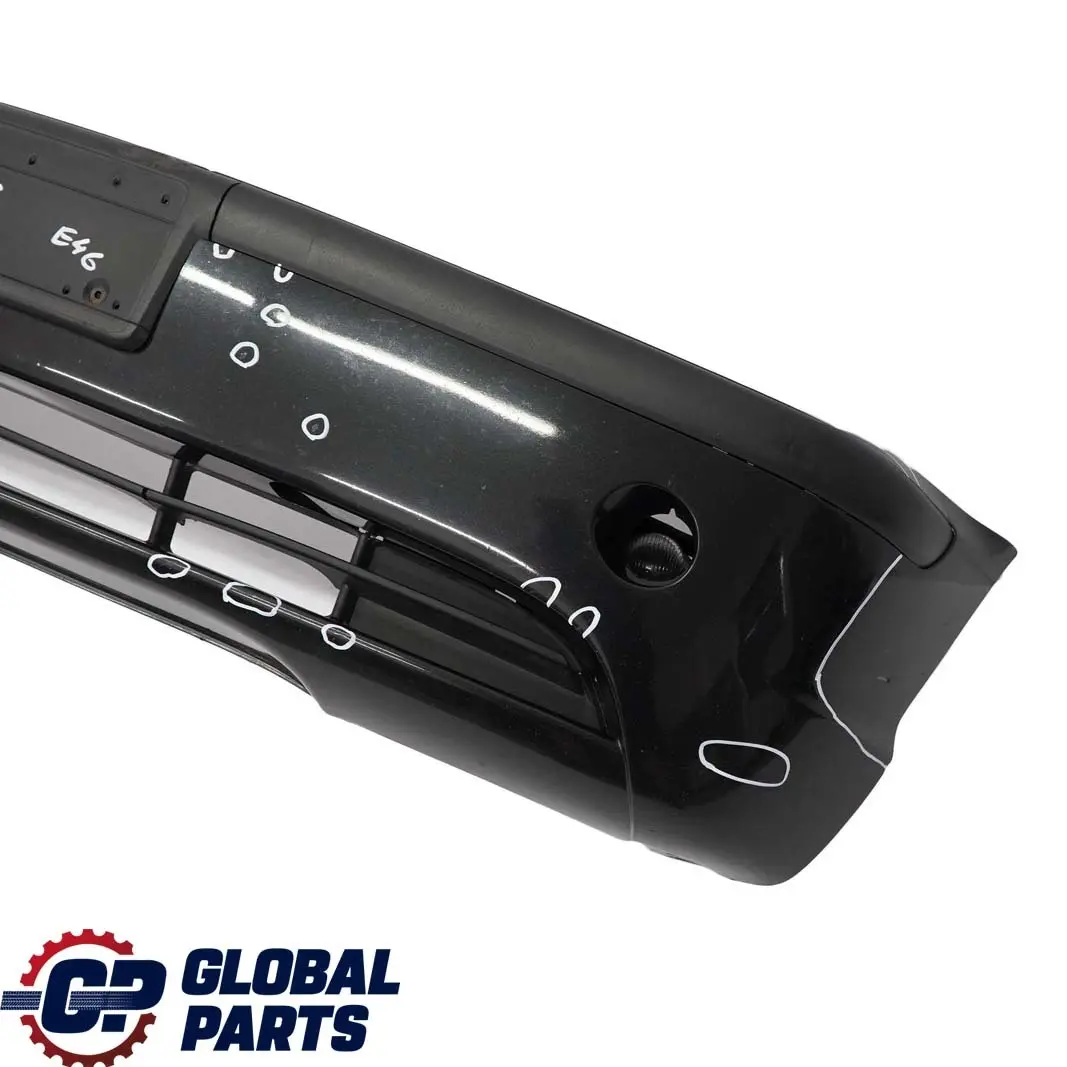 BMW 3 E46 Saloon Touring Front Bumper Trim Panel Black Sapphire Metallic - 475