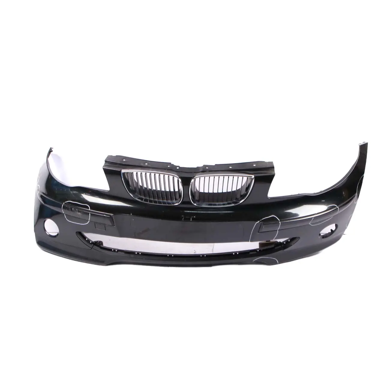 BMW E87 Front Bumper Trim Panel Black Sapphire Metallic - 475