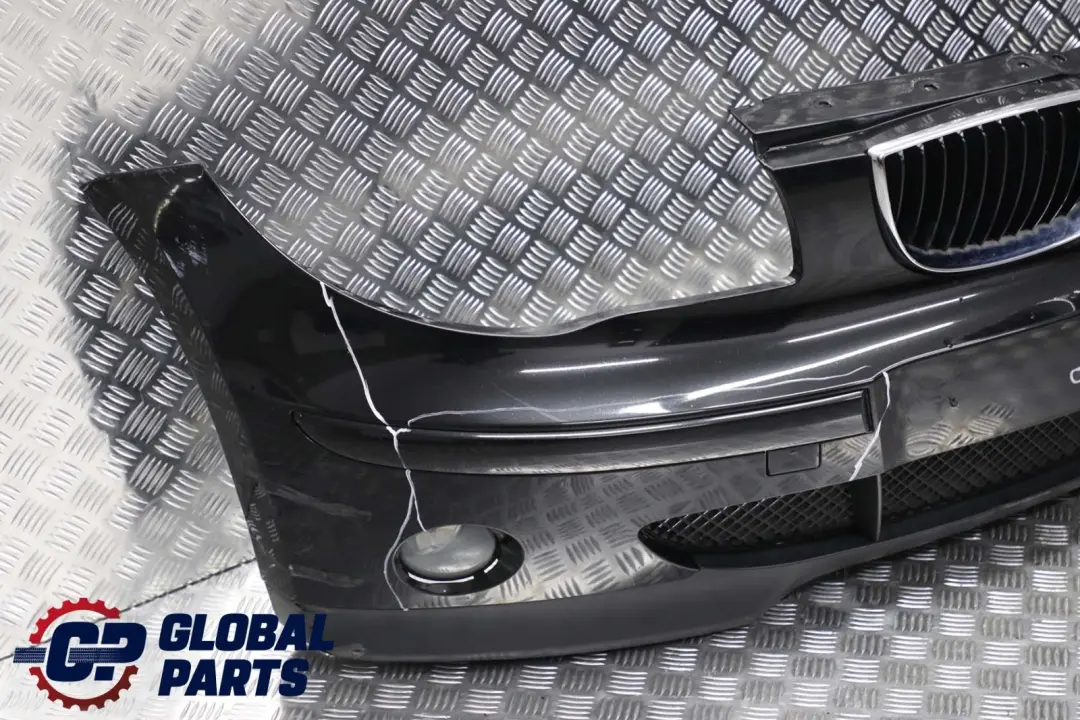 BMW 1 Series E87 Complete Front Bumper Trim Panel Black Sapphire Metallic - 475