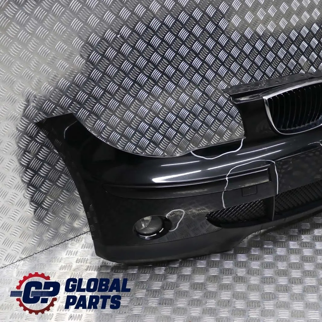 BMW 1 E87 2 Complete Front Bumper Trim Panel Black Sapphire Metallic - 475