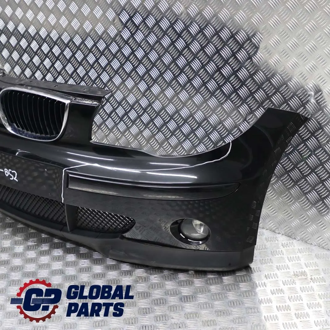 BMW 1 E87 2 Complete Front Bumper Trim Panel Black Sapphire Metallic - 475