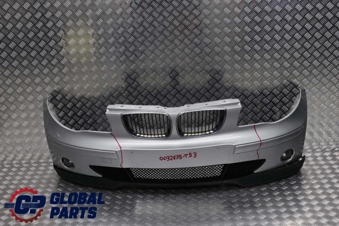 Complete Front Bumper Titansilber Silber Silver Metallic 354 BMW 1 Series E87 3 - SKU 0032635-TS3 - Part number 0032635