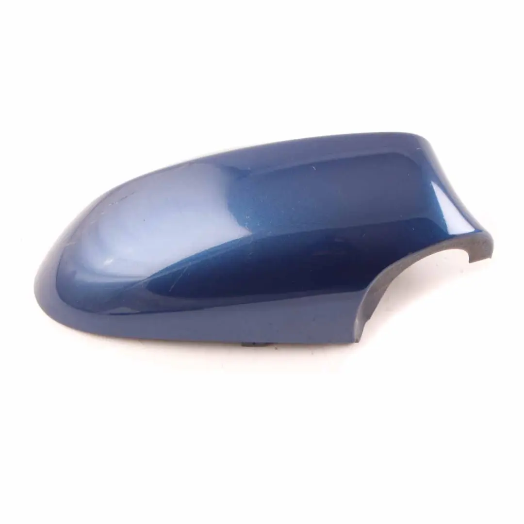 Wing Mirror Cover BMW E81 E87 2 Cap Right O/S Le Mans Blau Blue Metallic 381