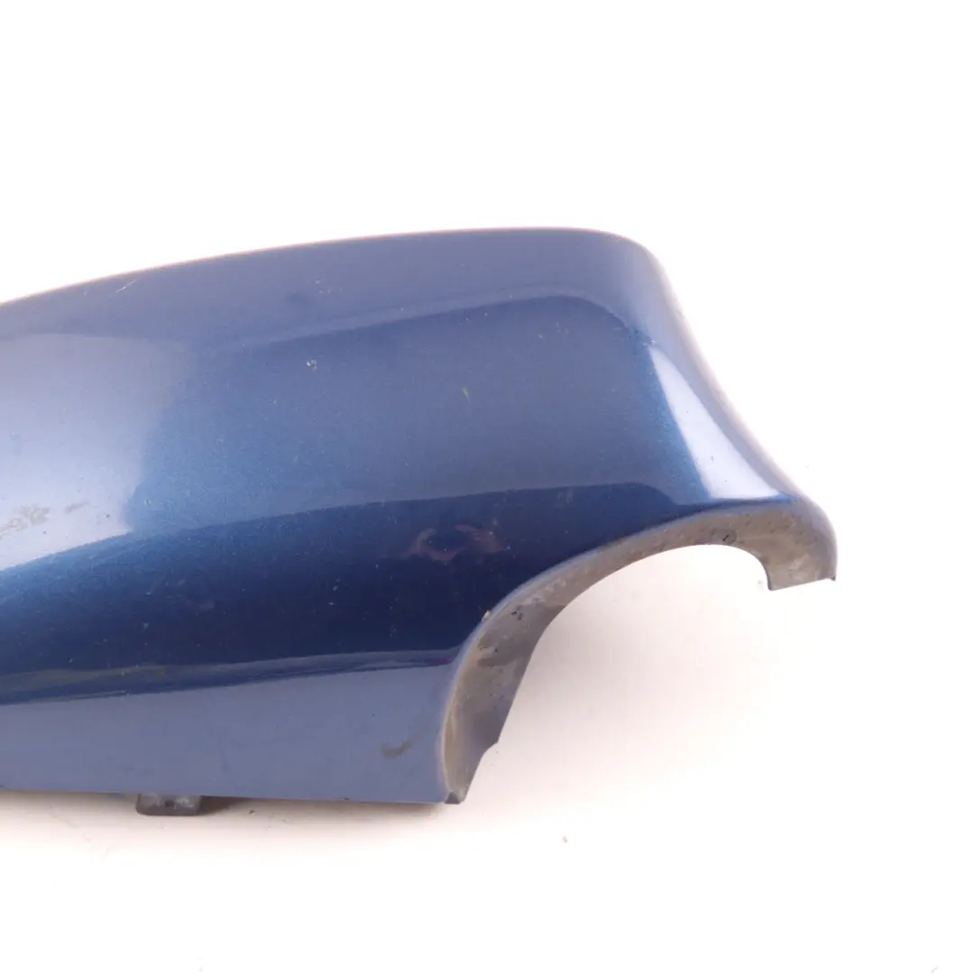 Wing Mirror Cover BMW E81 E87 3 Cap Right O/S Le Mans Blau Blue Metallic 381