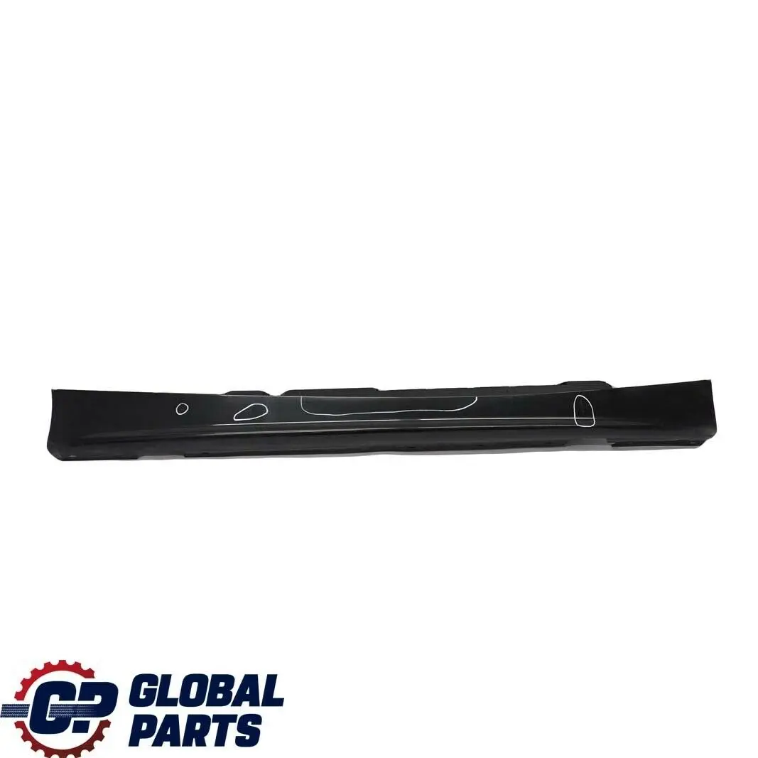 BMW E87 Sill Strip Side Skirt Right O/S Black Sapphire Metallic - 475 0032948
