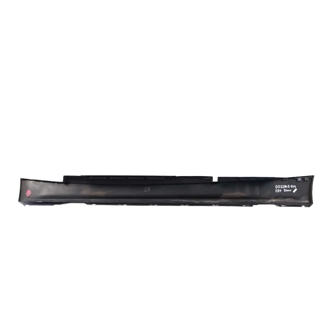 BMW E87 Sill Strip Side Skirt Right O/S Trim Panel Black Sapphire Metallic - 475