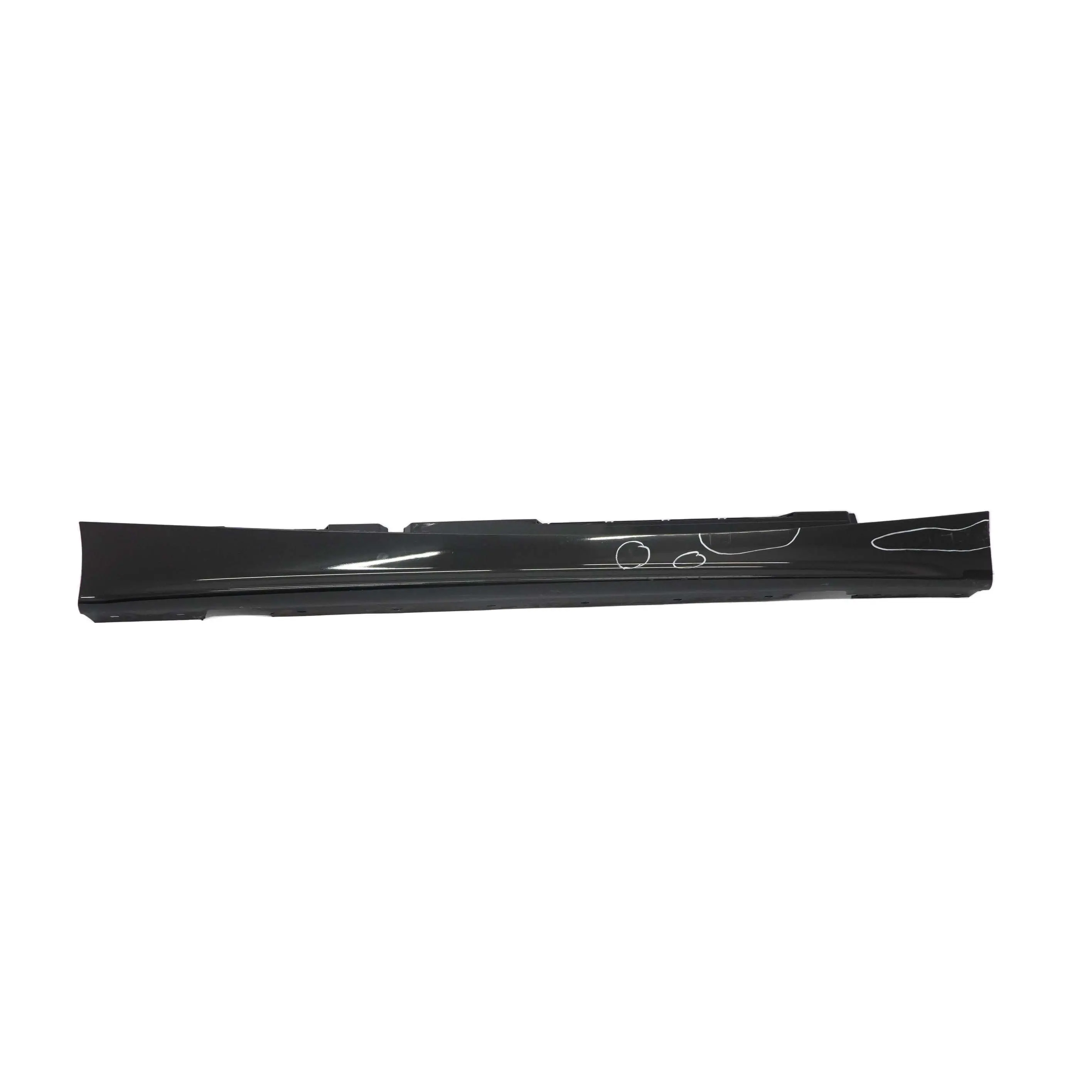 BMW E87 Sill Strip Faldón Lateral Derecho Negro 2 Schwarz II - 668