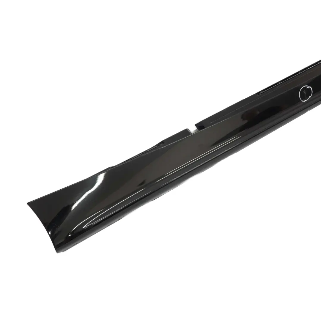 BMW E87 Sill Strip Faldón Lateral Derecho Negro 2 Schwarz II - 668