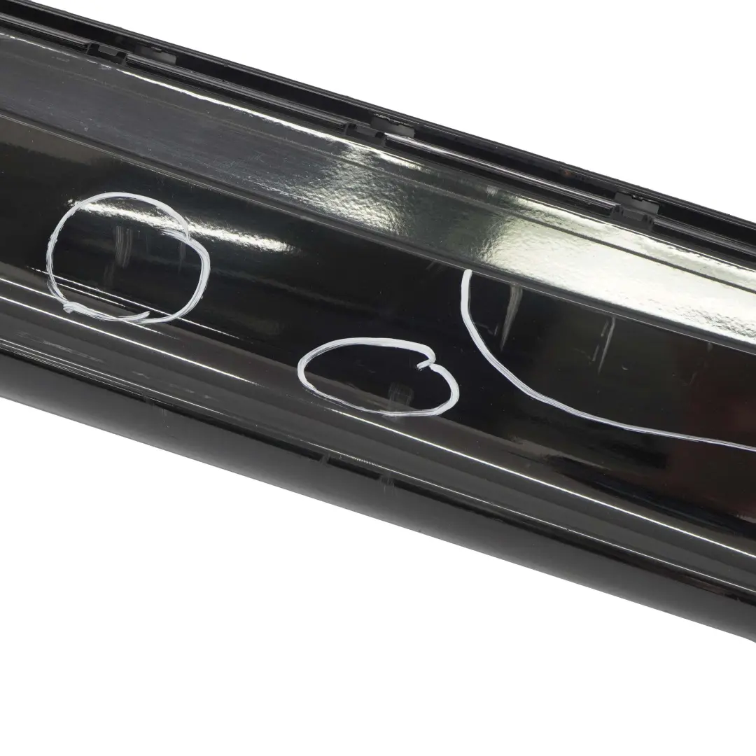 BMW E87 Sill Strip Faldón Lateral Derecho Negro 2 Schwarz II - 668