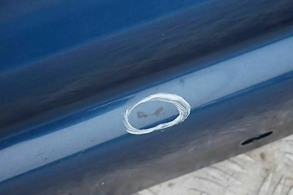 BMW 1 E87 Bas de Porte Couverture Seuil a Gauche Bleu de Sydney Bleu De