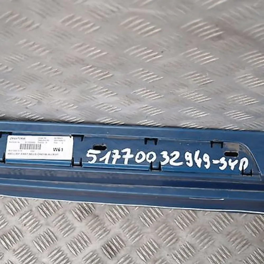 BMW E87 Sill Strip Faldón Lateral Izquierdo Sydneyblau Sydney Blue - A19