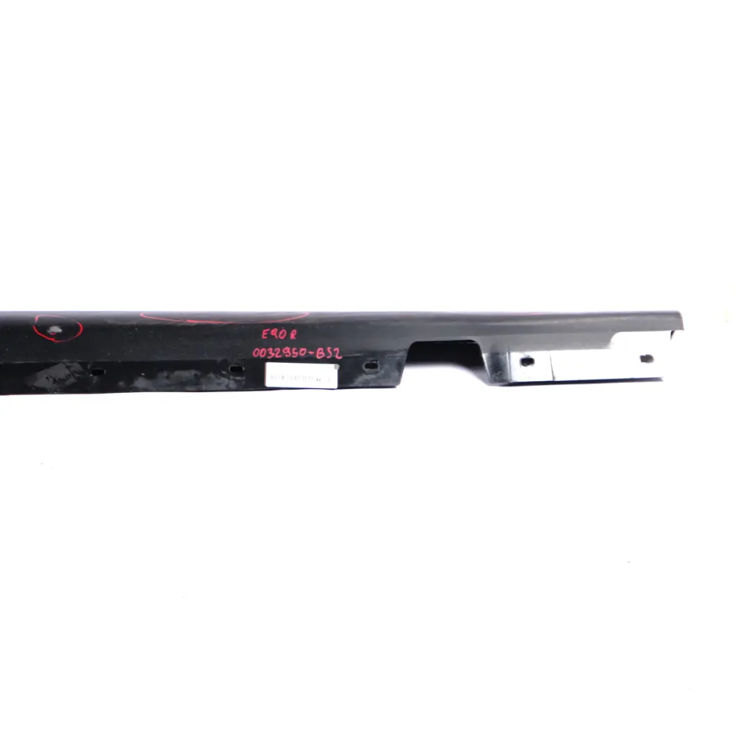 BMW 3 E90 E91 2 Sill Strip Side Skirt Right O/S Black Sapphire Metallic - 475