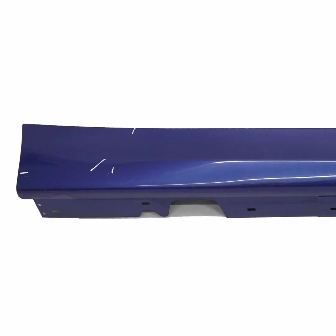 BMW E90 E91 Faldón lateral Sill Strip Derecha Montegoblau Blau Azul - A51